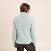 Pull droit manches longues vert pastel femme