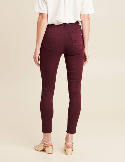 Pantalon magique Le L&eacute;ger coupe ajust&eacute;e bordeaux femme