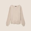 Pull manches longues couleur or femme