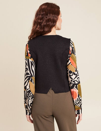 Gilet sans manches noir femme
