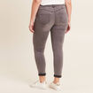 Jean coupe ajust&eacute;e 7/8&egrave;me gris femme