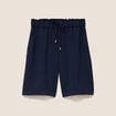 Bermuda bleu fonc&eacute; femme