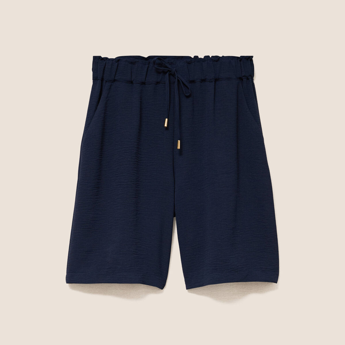 Bermuda bleu fonc&eacute; femme