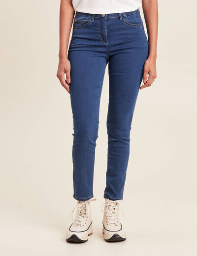 Jeans léger taille standard 7/8ème denim double stone femme