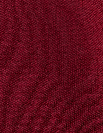 Veste col chemise manches longues bordeaux femme