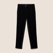Pantalon droit 7/8&egrave;me taille standard noir femme