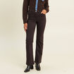 Pantalon magique L'Unique coupe bootcut marron fonc&eacute; femme