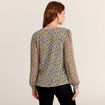 T-shirt manches longues vert anis femme