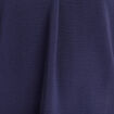 T-shirt bi-mati&egrave;re manches courtes bleu marine femme