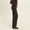 Pantalon magique L'Unique coupe bootcut marron fonc&eacute; femme