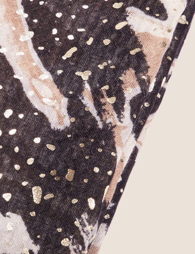 Foulard noir femme