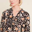 Blouse manches longues marron clair femme