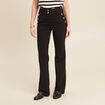 Pantalon bootcut à pont noir femme