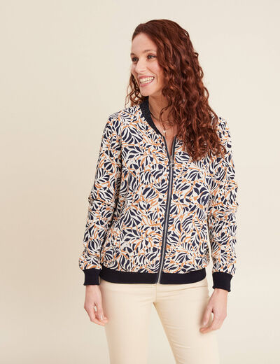 Gilet réversible esprit bomber camel femme