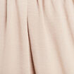 Robe longue évasée bi-matière ecru femme