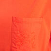 T-shirt col rond manches courtes poches orange fonc&eacute; femme