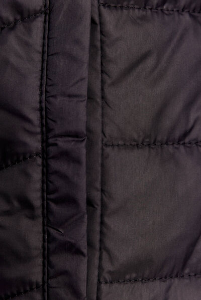 Doudoune droite réversible noir femme