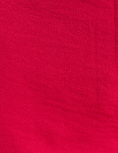 Pantalon chino à ceinture rose cerise femme