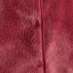 Gilet droit sans manches fausse fourrure bordeaux femme