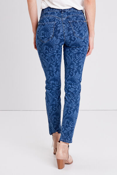 Jean ajusté denim stone femme