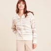 Gilet manches longues blanc femme