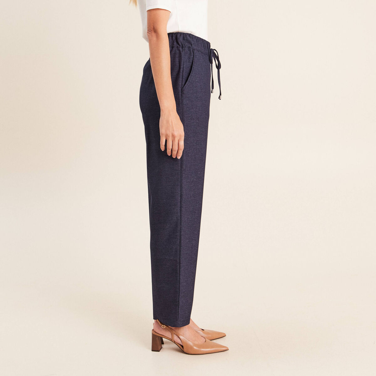 Jean boyfriend 7/8&egrave;me fluide denim brut femme