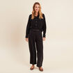 Chemise manches longues noir femme