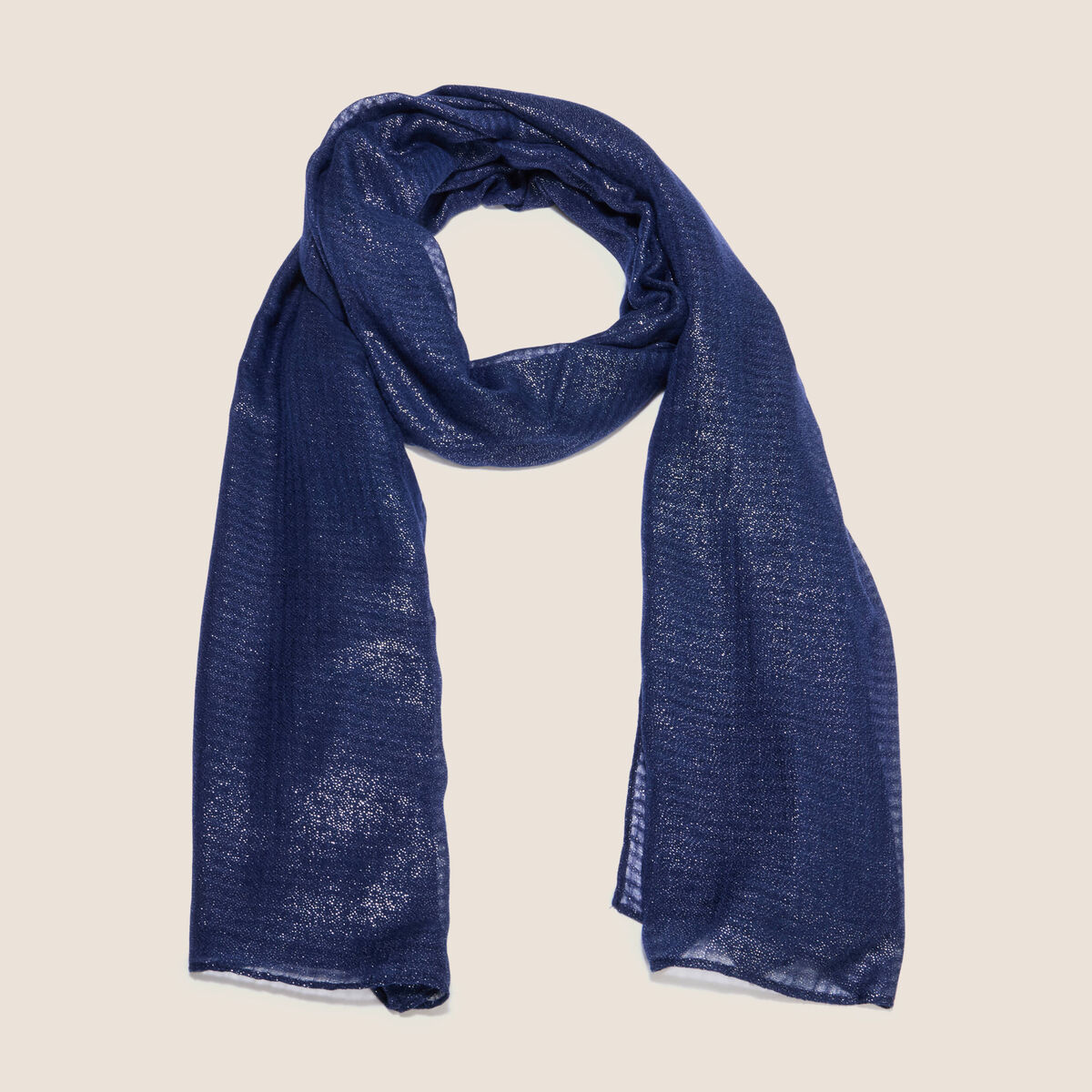 Foulard bleu marine femme