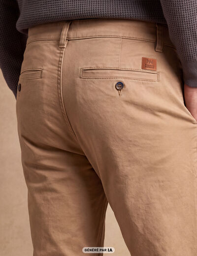 Pantalon Magique Monsieur le Leger chino beige femme