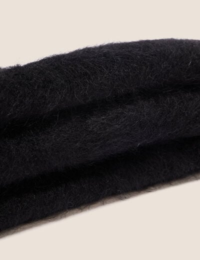 &Eacute;charpe en cachemire noir femme