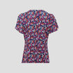 T-shirt manches courtes bleu foncé femme