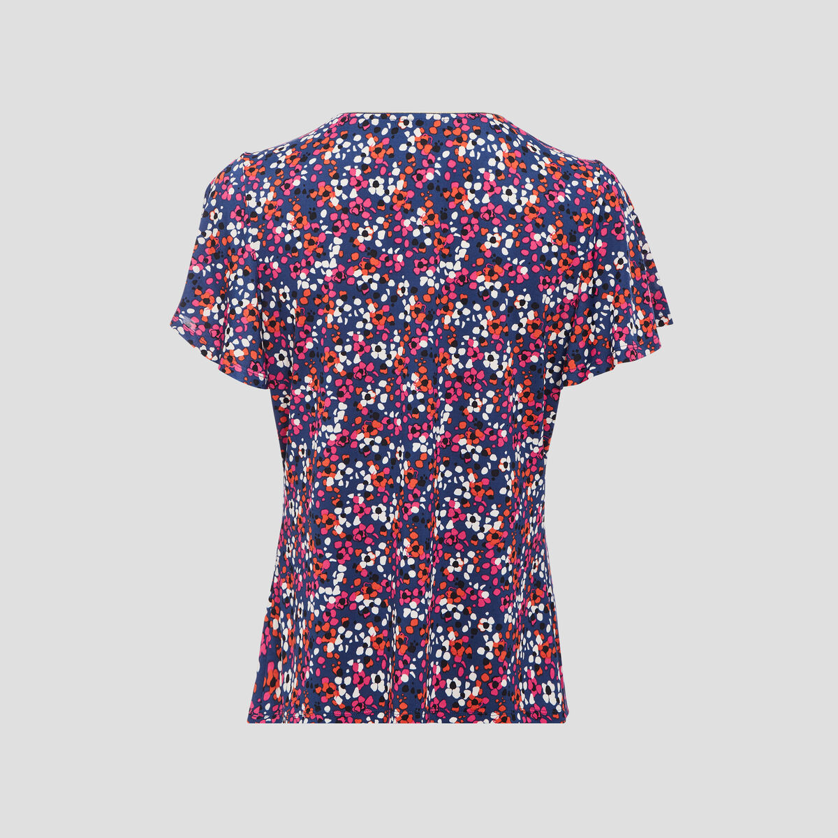 T-shirt manches courtes bleu foncé femme