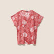 T-shirt manches courtes orange femme