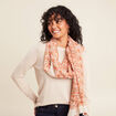Foulard rouge corail femme