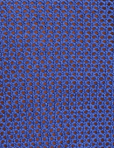 Pull ajour&eacute; col rond manches longues bleu fonc&eacute; femme