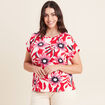 T-shirt manches courtes rouge femme