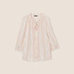 Blouse manches 3/4 rose pastel femme