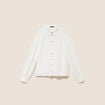 Chemise fluide manches longues ecru femme