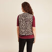 Gilet sans manches laine mouton beige femme