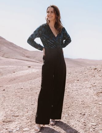 Combinaison de c&eacute;r&eacute;monie noir femme