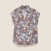 Chemise sans manches marron femme