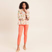 Pantalon magique Le L&eacute;ger coupe ajust&eacute;e orange fluo femme