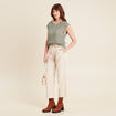 D&eacute;bardeur macram&eacute; vert clair femme