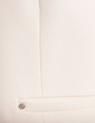 Veste cintrée ecru femme