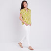 Blouse manches courtes vert femme