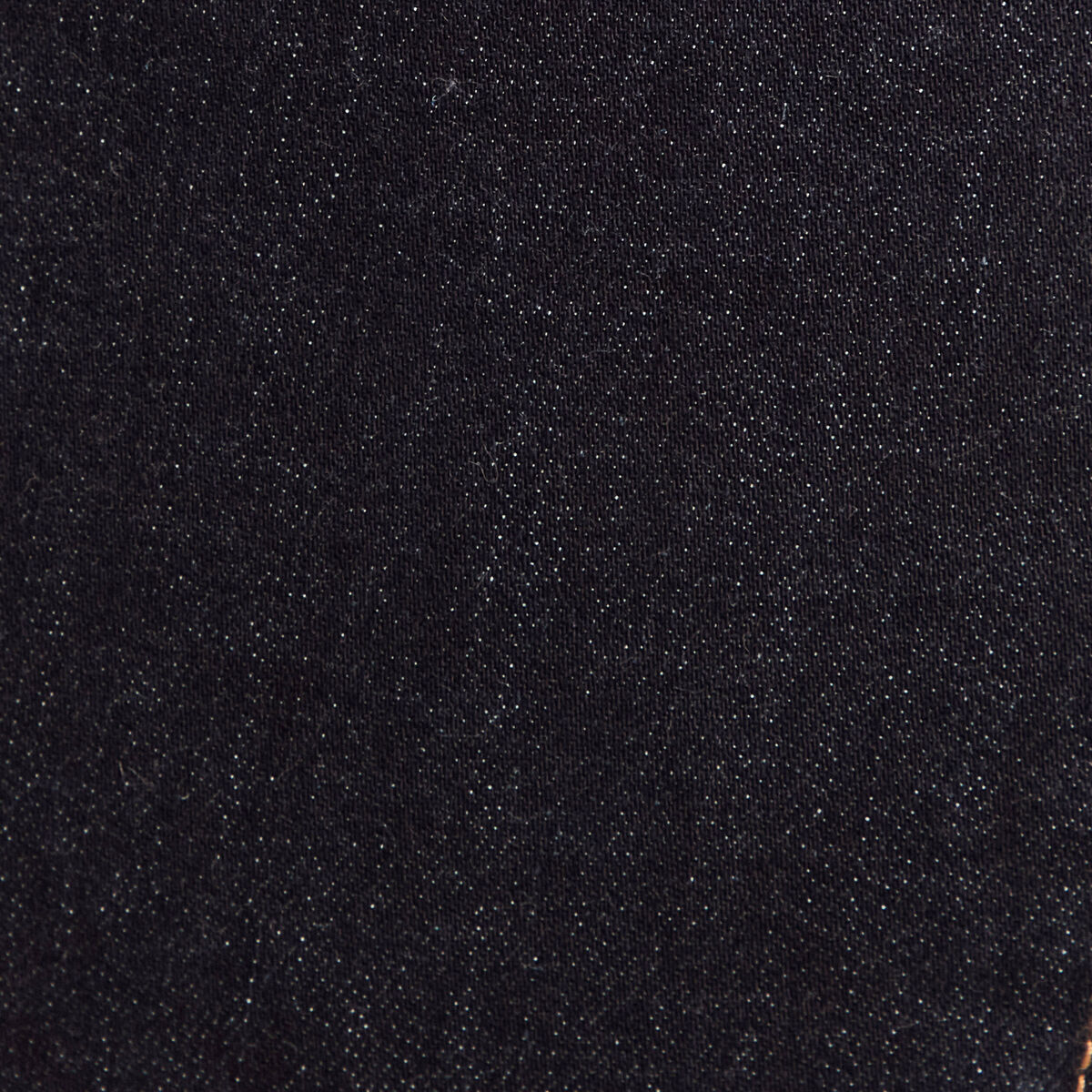 Jean droit taille haute long denim brut femme