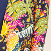 Veste courte col ch&acirc;le multicolore femme