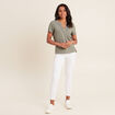 T-shirt manches courtes vert clair femme