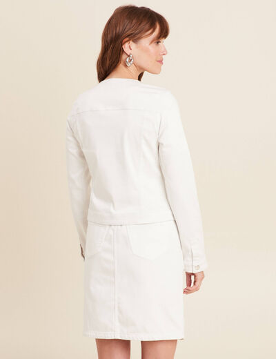 Veste réversible cintrée blanc femme