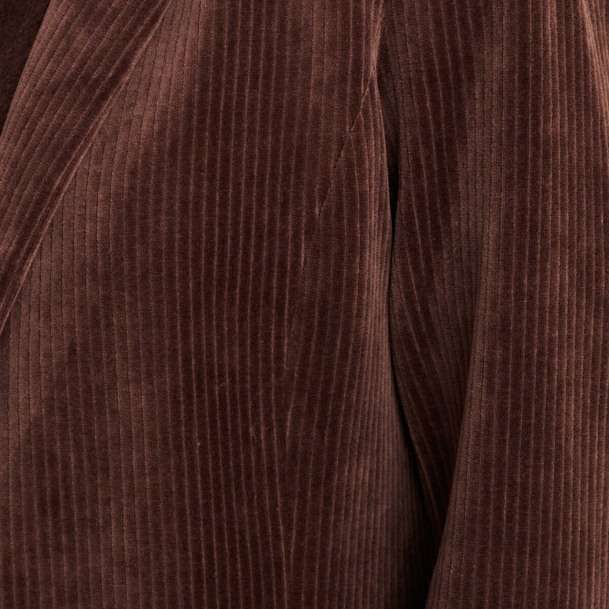 Veste tailleur velours marron femme